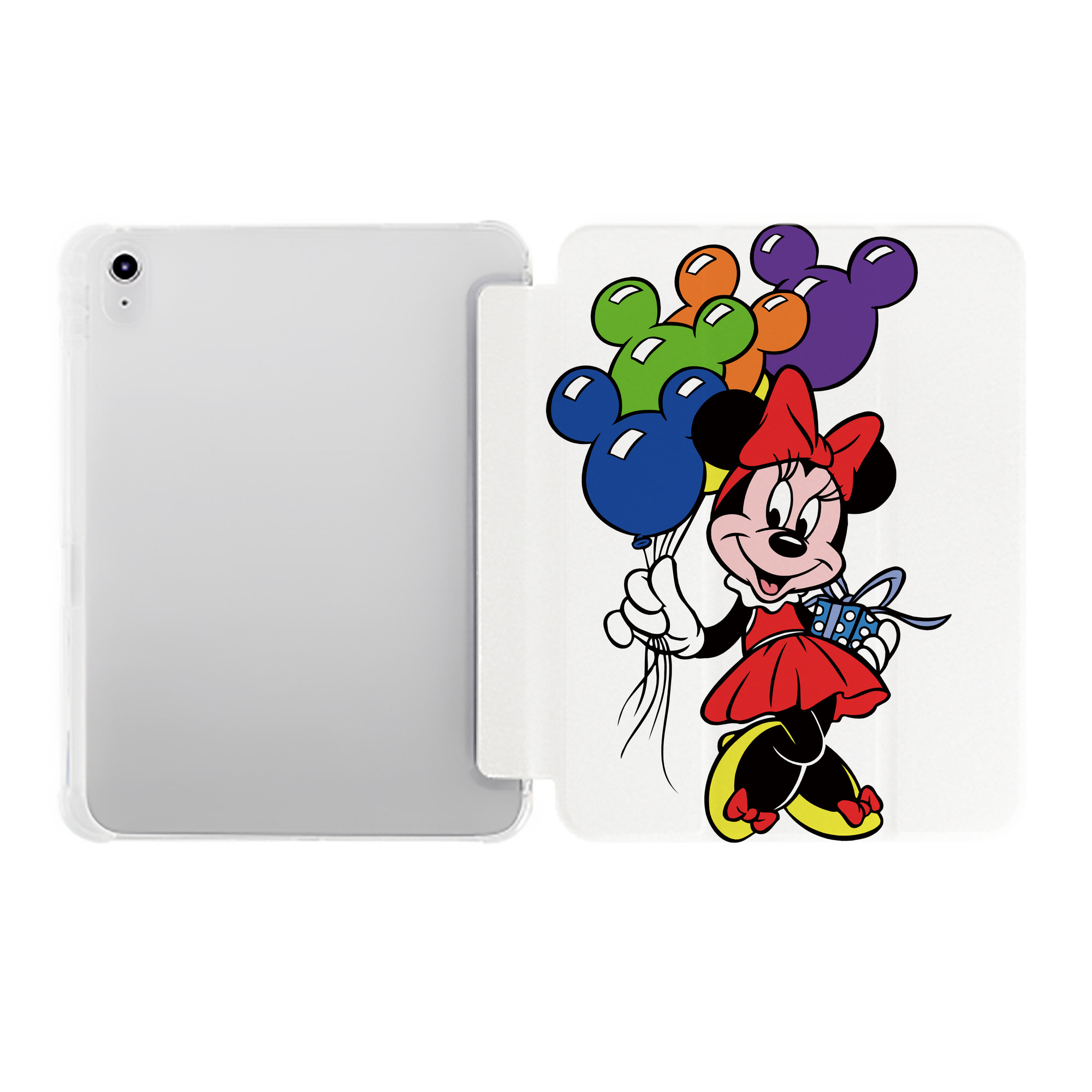 （画像用） ミッキーマウス Mickey Mouse IPad ケース ペン収納付き 三つ折りスタンド PUレザー×シリコン 対応機種9.5/10.5/10.9インチ